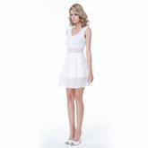 Kaamastra Fashionable V-neck and Sleeveless Dress